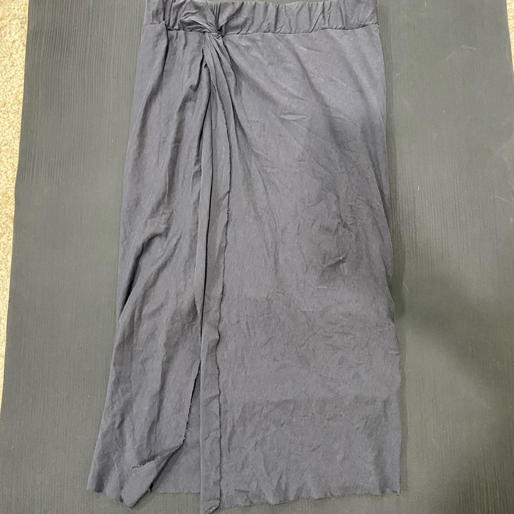 ALLSAINTS midi skirt with mini skirt attached